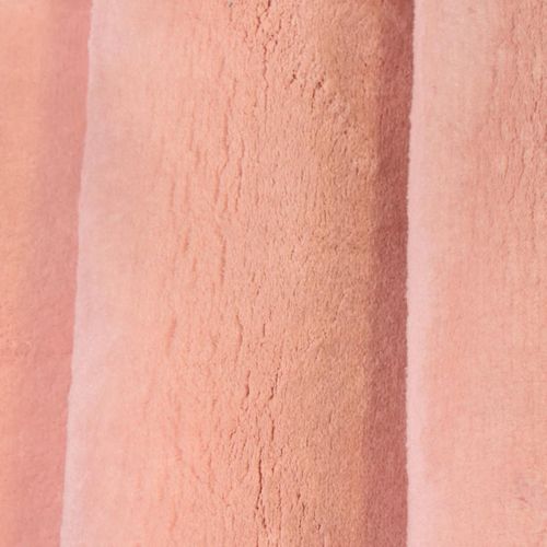 Tapis Cuisine Ø120cm Lyn10 Lavable Rose Uni, Tapis Shaggy à Longs Poils