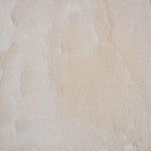 Tapis Chambre Lyn10 Lavable 120x160 Soyeux Et Doux, Tapis Beige Uni à L'aspect Shaggy