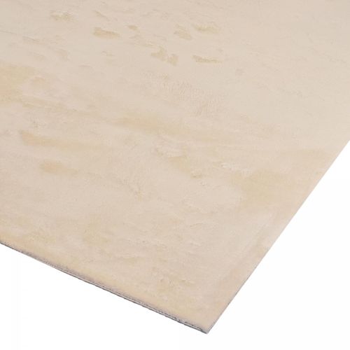 Tapis Salon Lyn10 Lavable 200x280 Soyeux Et Doux, Tapis Beige Uni à L'aspect Shaggy