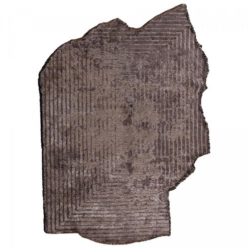 Tapis Grand Salon Kilim En Coton, 240 X 300 Cm, Forme Originale, Marron