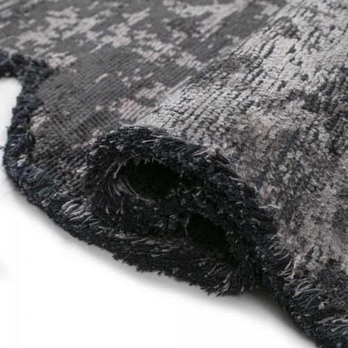 Tapis Chambre Kilim En Coton, 160 X 230 Cm, Forme Originale, Marron Et Gris