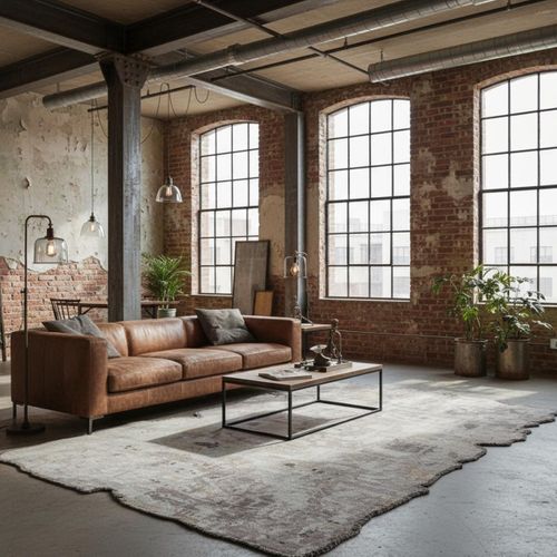 Tapis Salle à Manger Kilim En Coton, 240 X 340 Cm, Forme Originale, Gris Et Beige