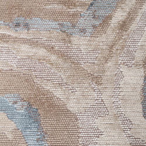 Tapis Salle à Manger Kilim En Coton, 240 X 340 Cm, Forme Originale, Bleu Et Beige