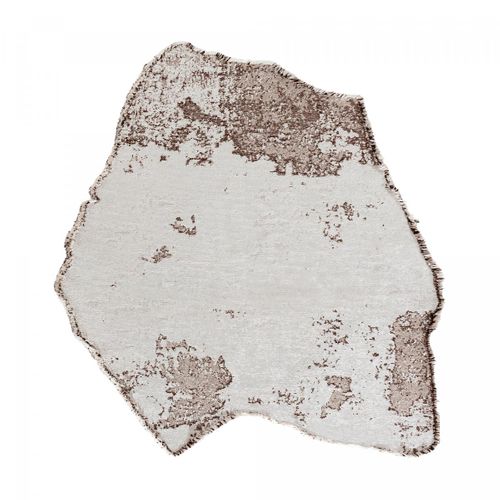 Tapis Salon Kilim En Coton, 200 X 300 Cm, Forme Originale, Blanc Et Marron