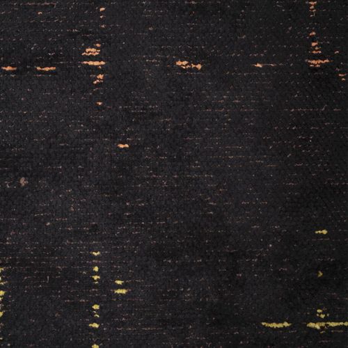 Tapis Salon Kilim En Coton, 200 X 250 Cm, Forme Originale, Noir Et Gris