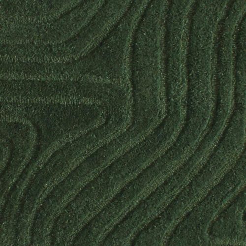 Tapis Chambre, 120 X 170 Cm, Vert, Noir, Laine, Motif Abstrait En Relief, Tufté Main
