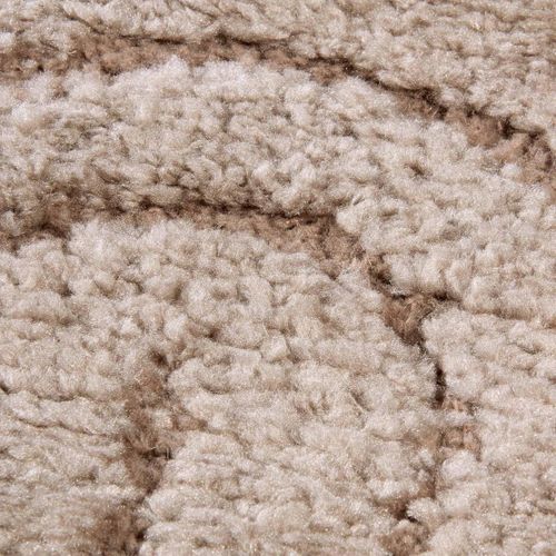 Tapis Salon 160 X 235 Cm, Beige, Marron, Motif Géométrique En Relief, Design Graphique