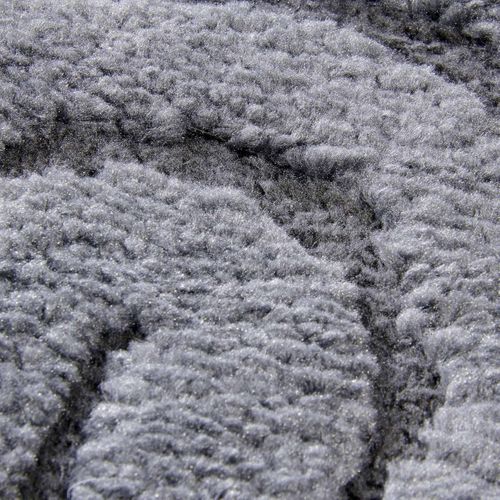 Tapis Salon 200 X 280 Cm Gris, Motif Géométrique, Relief Original, Pliable Et Entretien Facile