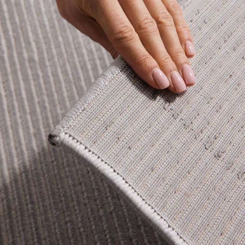 Tapis Couloir 80 X 240 Cm, Beige, Motif Faux Uni, Poils Ras Confortable, Dolomite Élégant Et Durable