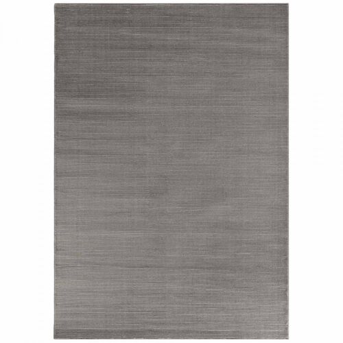 Tapis Salon 160 X 235 Cm, Gris, Motif Faux Uni Relief, Pliable Et Entretien Facile, Design Épuré