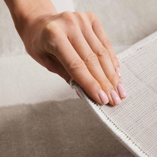 Tapis Salon 200 X 280 Cm Beige, Écru, Motif Géométrique, Design Graphique Et Original, Onyx Pliable