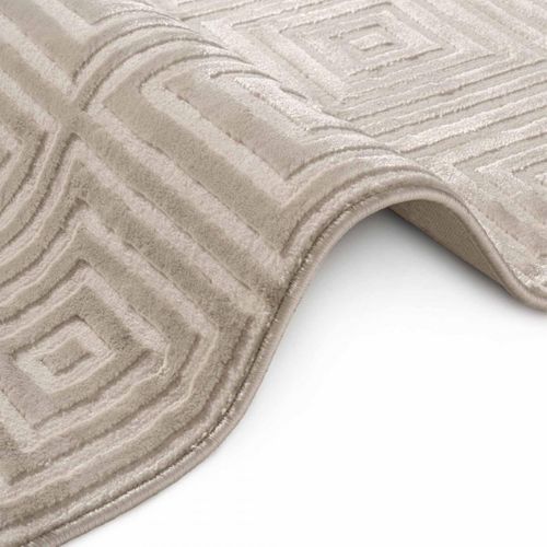 Tapis Salon 80x240cm Crème Tourmaline