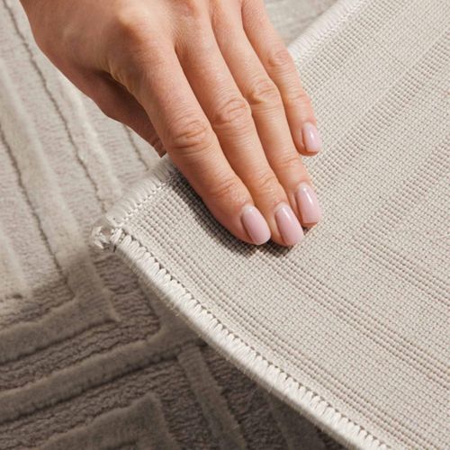 Tapis Salon 80x240cm Crème Tourmaline