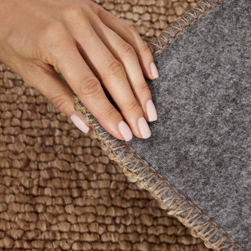 Tapis Chambre 80 X 150 Cm, Beige, Écru, Motif Faux Uni, Structure Dense Et Poils Ras, Roccco
