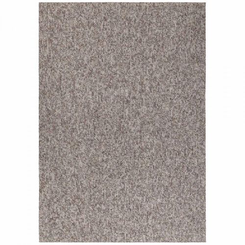 Tapis Couloir 80 X 240 Cm, Beige, Gris, Motif Faux Uni, Structure Tissée, Roccco