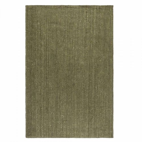 Tapis Salon 160 X 230 Cm, Uni Vert, Jute Tissé à La Main, Jute J Authentique Et Chaleureux
