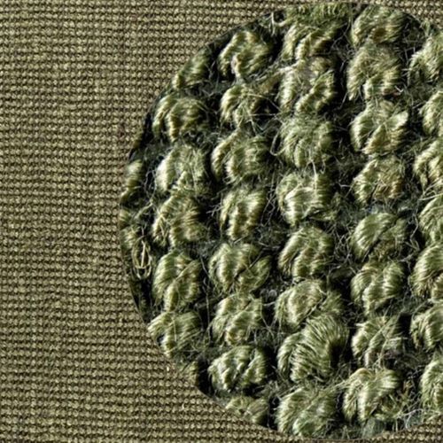 Tapis Salon 190 X 280 Cm, Jute Tissé à La Main, Vert, Motif Uni Authentique, Jute J