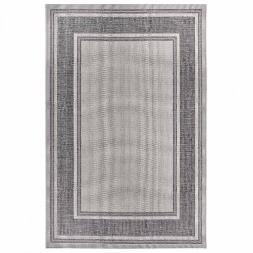 Tapis Exterieur 63 X 120 Cm, Kilim Géométrique, Beige, Gris, Blanc, Pliable Et Robuste, Cast