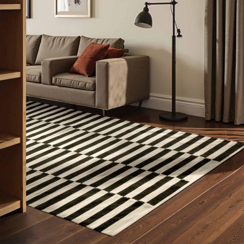 Tapis Kilim 160 X 230 Cm, Motif Géométrique Authentique, Laine Noble Tissée à La Main, Donna