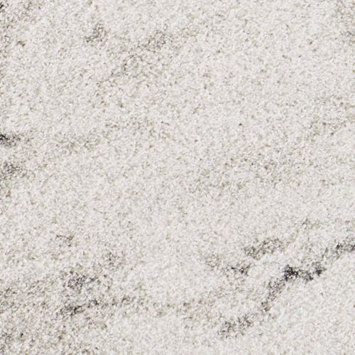 Tapis Shaggy 80 X 150 Cm, Blanc Et Gris, Motif Abstrait, Texture Moelleuse, Mayrin Chaleureux