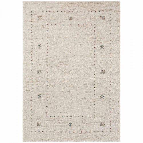 Tapis Berbère 80 X 150 Cm, Beige, Bleu, Rouge, Motif Simple, Shaggy Confortable, Teo