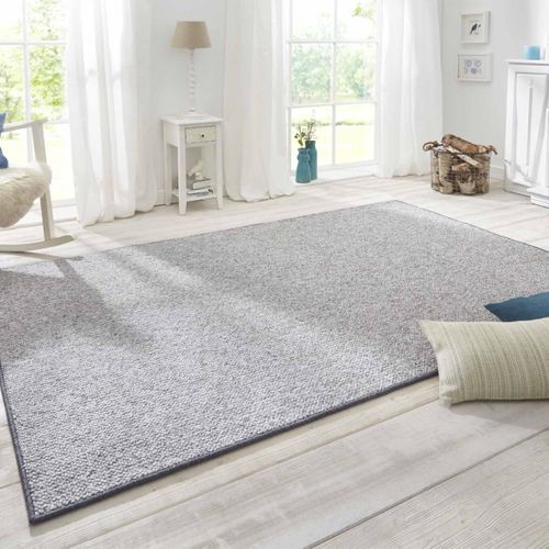 Tapis Rond 133x133 Cm Rond Gris Tufti