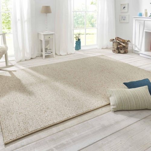 Tapis Salon 80 X 200 Cm, Motif Faux Uni, Poils Ras, Tufti, Tufté Main Et Confort Durable