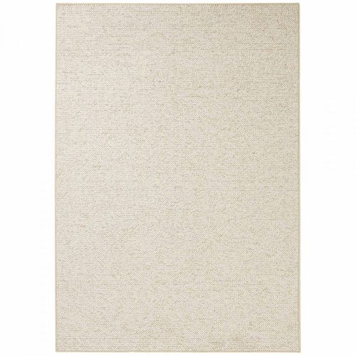 Tapis Salon 80 X 300 Cm, Faux Uni Beige, Poils Ras Tufté Main, Structure Dense, Tufti