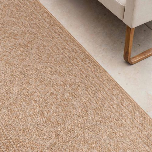 Tapis Exterieur 200 X 290 Cm, Beige, Motif Traditionnel Kilim, Bolda, Idéal Pour Terrasse