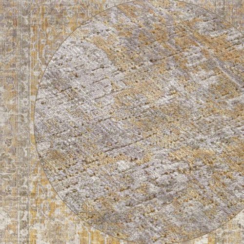 Tapis Exterieur 240 X 340 Cm, Motif Oriental, Couleurs Beige, Jaune, Gris, Kilim Résistant, Luxora