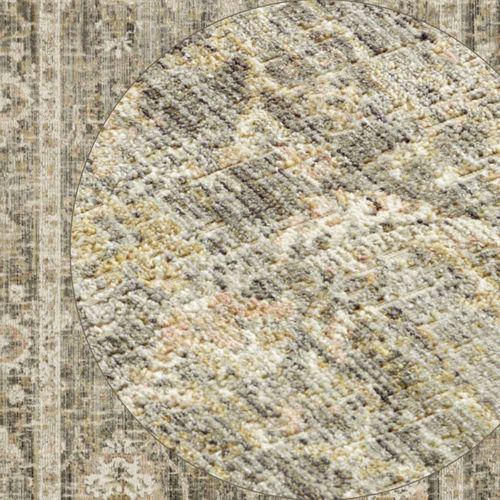 Tapis Exterieur 80 X 200 Cm, Beige, Gris, Marron, Kilim Oriental, Structure Tissée Authentique