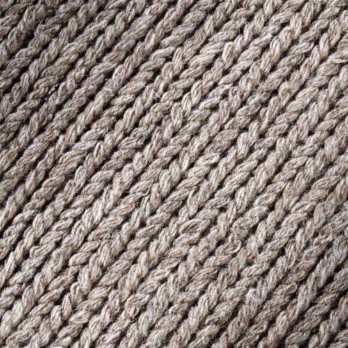 Tapis Kilim 80 X 150 Cm, Beige, Laine Tissée Noble, Motif Faux Uni, Francois