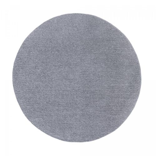 Tapis Rond 160x160 Cm Rond Laine Argenté Francois