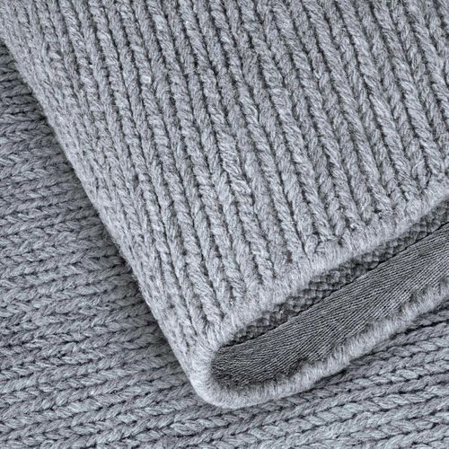 Tapis Rond 200x200 Cm Rond Laine Argenté Francois