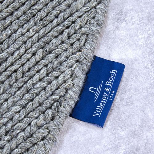 Tapis Rond 200x200 Cm Rond Laine Argenté Francois