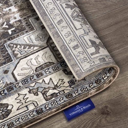 Tapis Salon 120x170cm Marron, Crème Henry