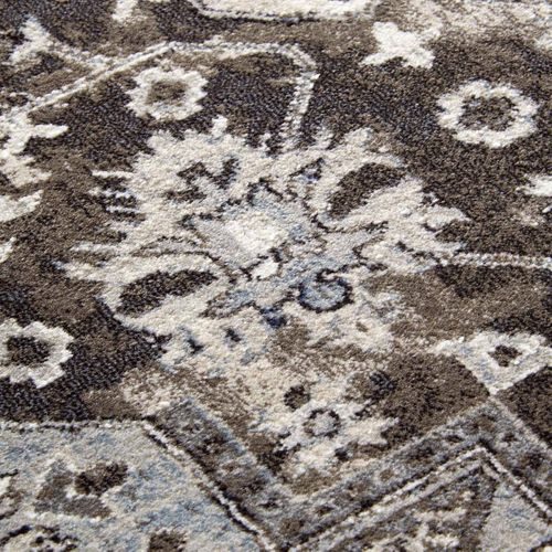 Tapis Salon 120x170cm Marron, Crème Henry