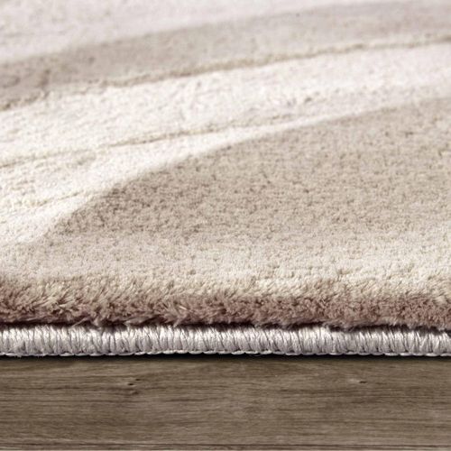 Tapis Rond 160x160 Cm Rond Polyester Gris Clair Leon