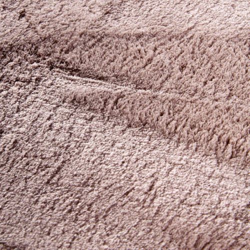 Tapis Salon 200 X 290 Cm, Rose, Beige Faux Uni Poils Ras, Leon, Hydrofuge Et Confortable