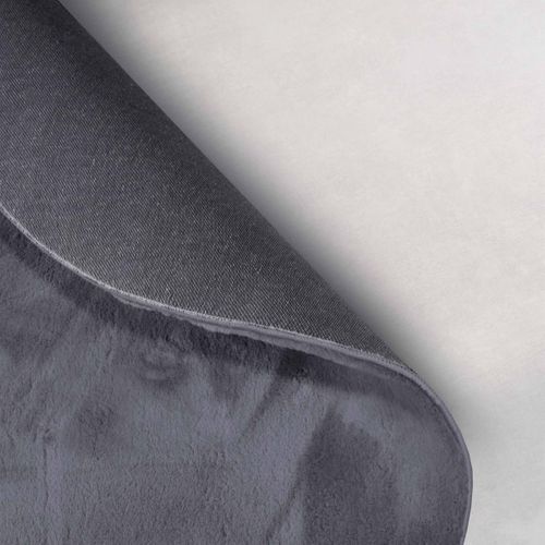 Tapis Salon 200 X 290 Cm, Motif Uni Épuré, Bleu Et Gris, Leon, Entretien Facile, Structure Dense