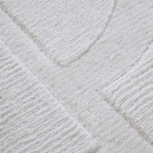 Tapis Salon 120x170cm Laine Ecru Alexis