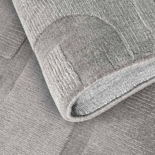 Tapis Salon 120x170cm Laine Gris Alexis