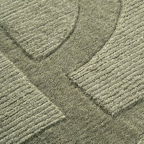 Tapis Salon 120x170cm Laine Vert Alexis