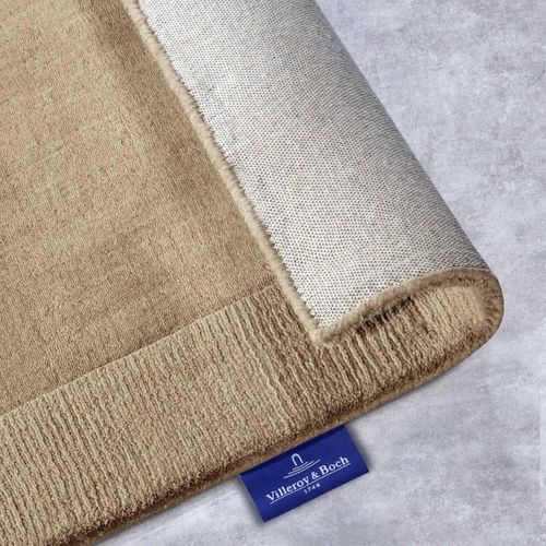 Tapis Chambre 80 X 150 Cm, Motif Géométrique, Laine Tissée à La Main, Beige Et Marron, Design