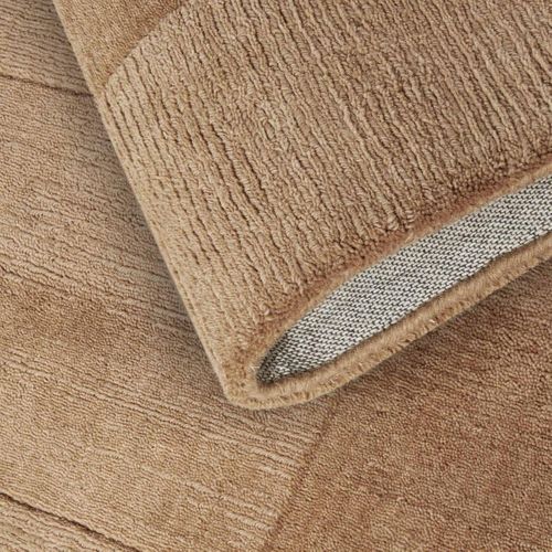 Tapis Salon 120x170cm Laine Marron Charlotte