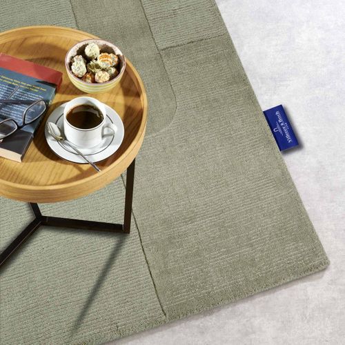 Tapis Salon 80 X 250 Cm, Beige, Gris, Laine Noble, Motif Géométrique, Charlotte, Chaleureux