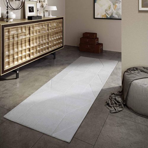 Tapis Chambre 120 X 170 Cm, Motif Géométrique, Laine Noble, Confort Et Chaleur, Style Authentique