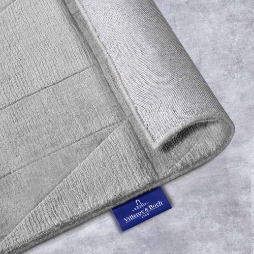 Tapis Salon 190 X 280 Cm, Gris Beige, Laine Tissée à La Main, Ursule, Relief Structuré Et Original