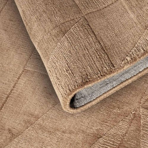 Tapis Chambre 80 X 150 Cm, Beige, Laine Tissée à La Main, Motif Traditionnel, Ursule