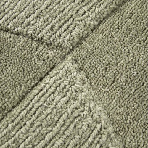 Tapis Chambre 120 X 170 Cm, Vert, Beige, Laine Chaleureuse, Tissé à La Main, Ursule Authentique
